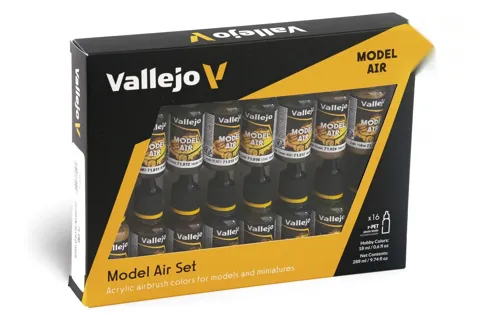 Vallejo Model Air 71190 sada 16 barev německá a spojenecká technika 2. světové války (18 ml)