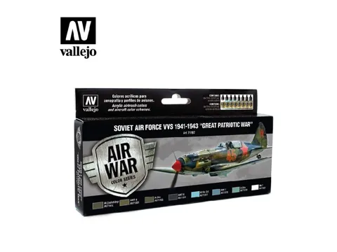Vallejo Model Air 71197 sada sovětských barev 1941–1943 – Great Patriotic War (8 ks)