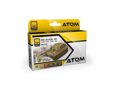 AMMO Mig ATOM-20720 Tiger I Late Colors Set Vol.1 – sada barev (6× 20 ml)